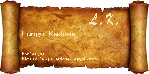 Lungu Kadosa névjegykártya